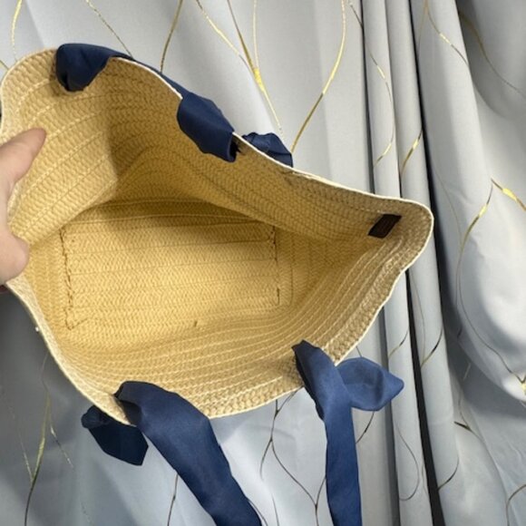 Nordstrom “Bonjour Summer” Skinny Straw Tote & Clutch Set – New, Never Used - Picture 3 of 7